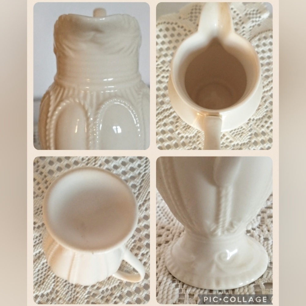 I. Godinger & Co. Porcelain Creamer - Grecian Urn Pattern - Picture 6 of 8